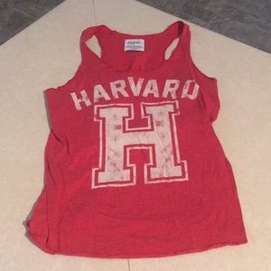 Harvard razor back tank top